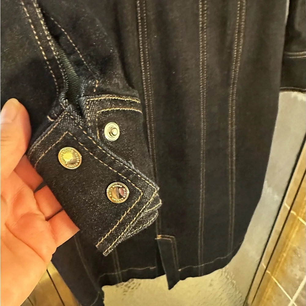 White House Black Market Dark Denim Dress - Picture 7 of 8